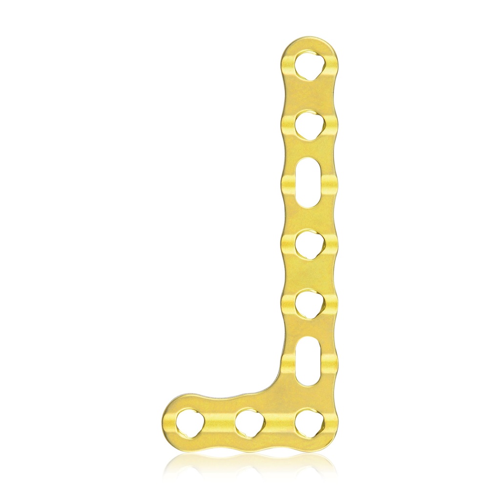EickLoxx Small Contour 2,2 mm L-plade højre, 9 huller